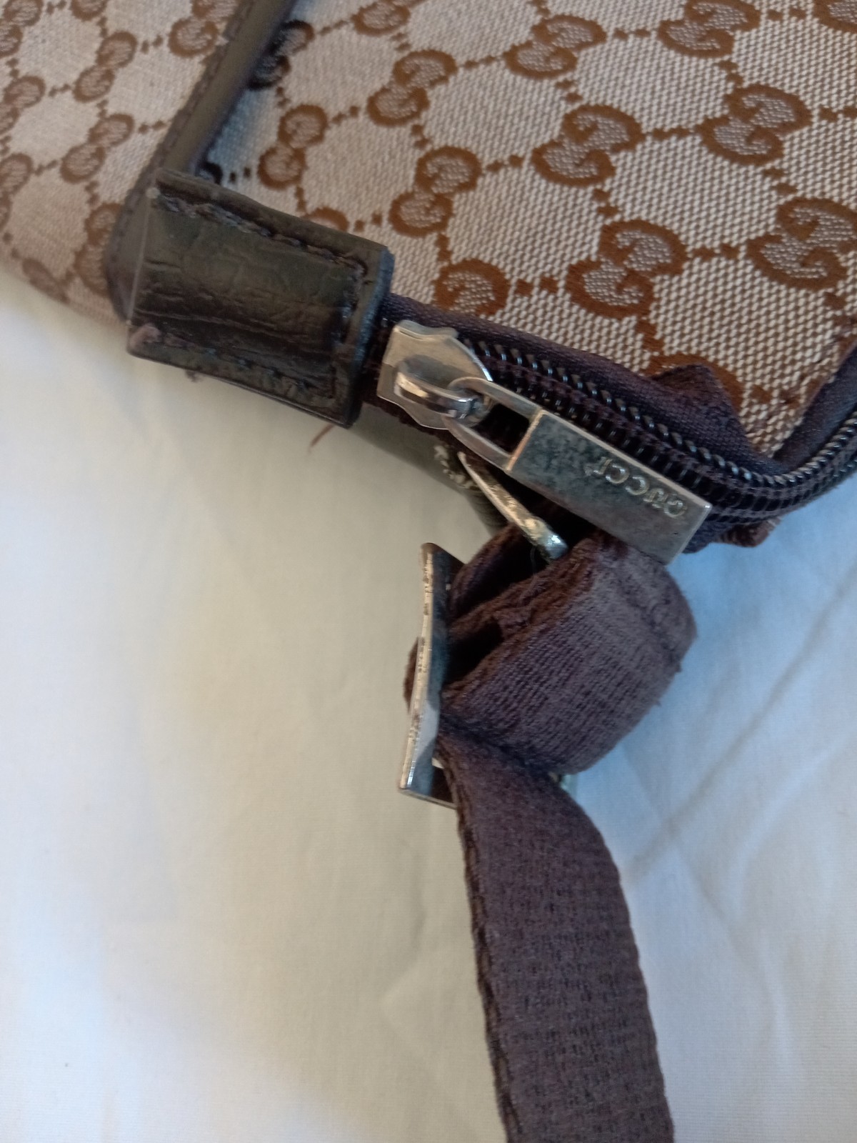 Gucci Brown Canvas Bag