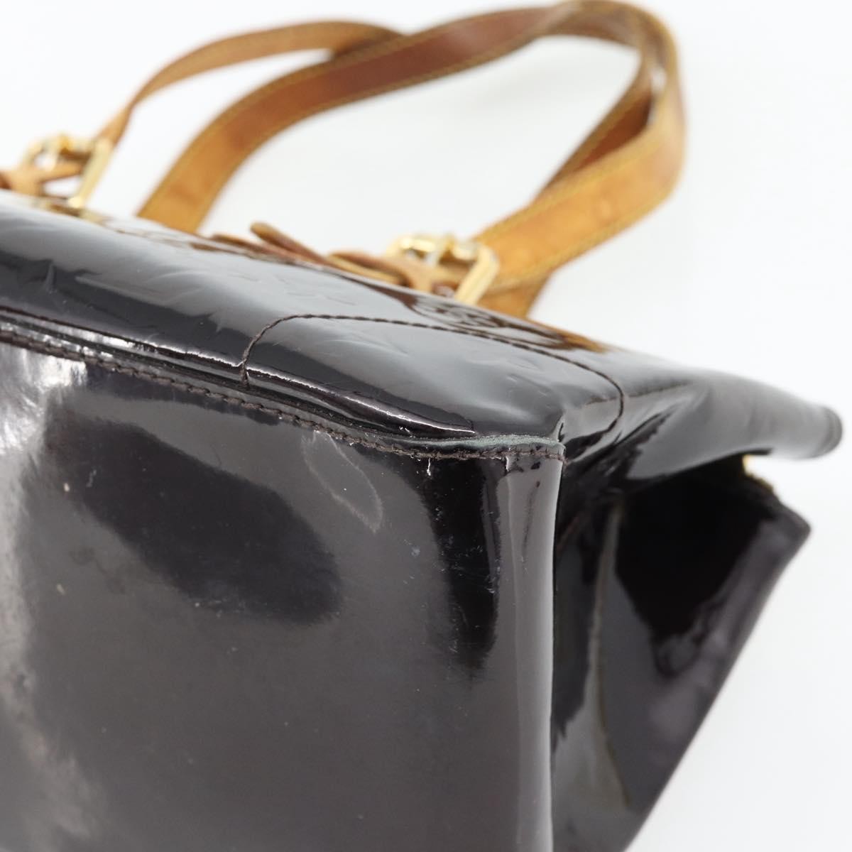 LOUIS VUITTON Monogram Vernis Rosewood Avenue Bag Amarante M93510 Auth 181119