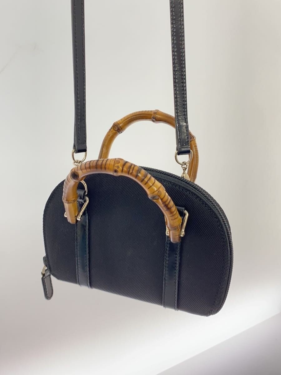 GUCCI Bamboo 2-Way Bag Mini Shoulder Bag Pouch BLK ? NULL ?