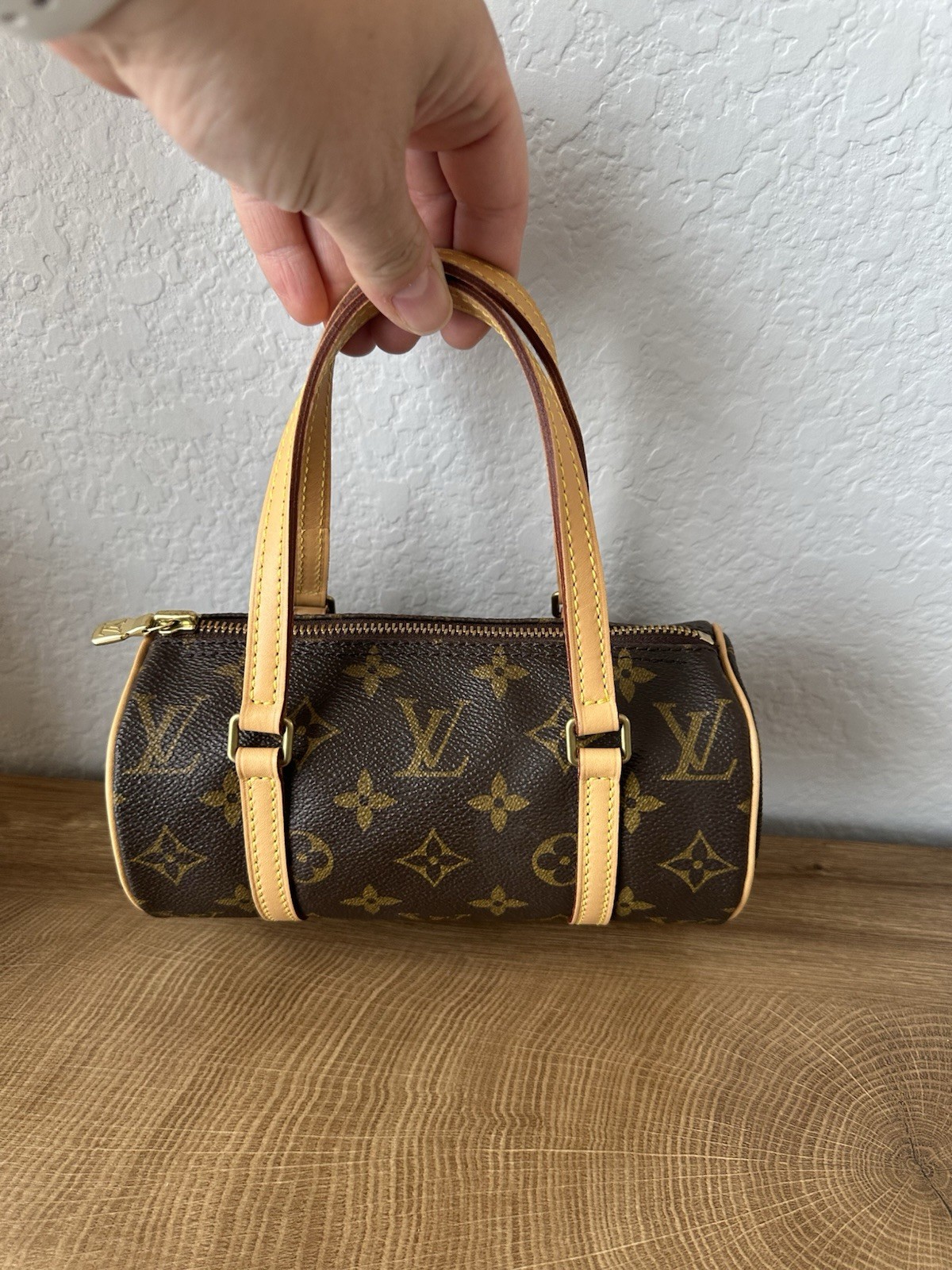 Louis Vuitton Papillon Handbag Monogram Canvas 19 Bag