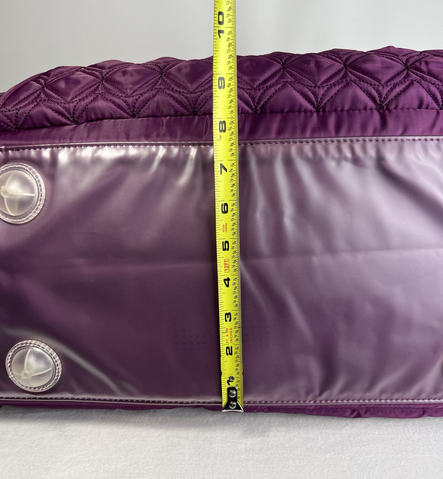 LUG Pontoon Weekender Travel Tote Carry On Bag Shoulder Strap Berry Purple