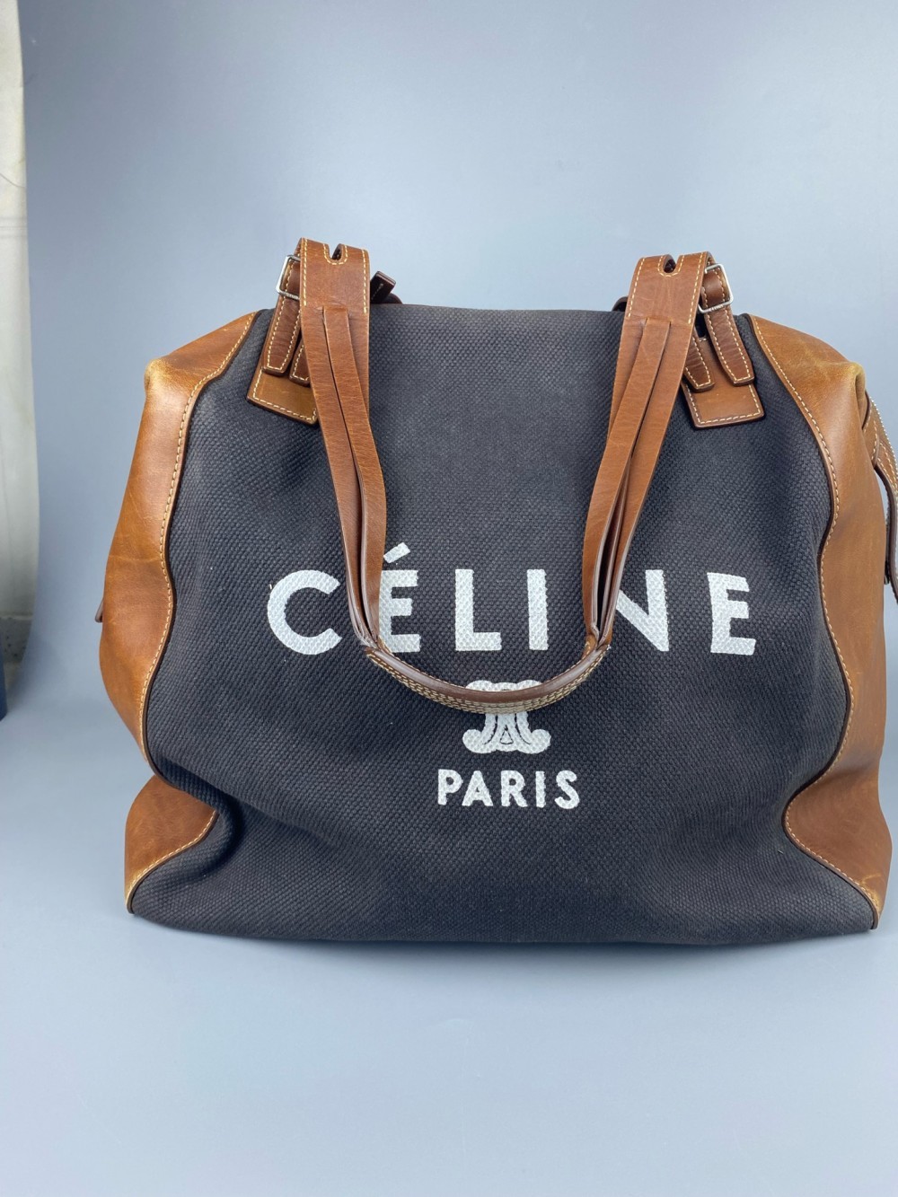 Celine Soft Clasp Series Vintage Tote Shoulder Bag