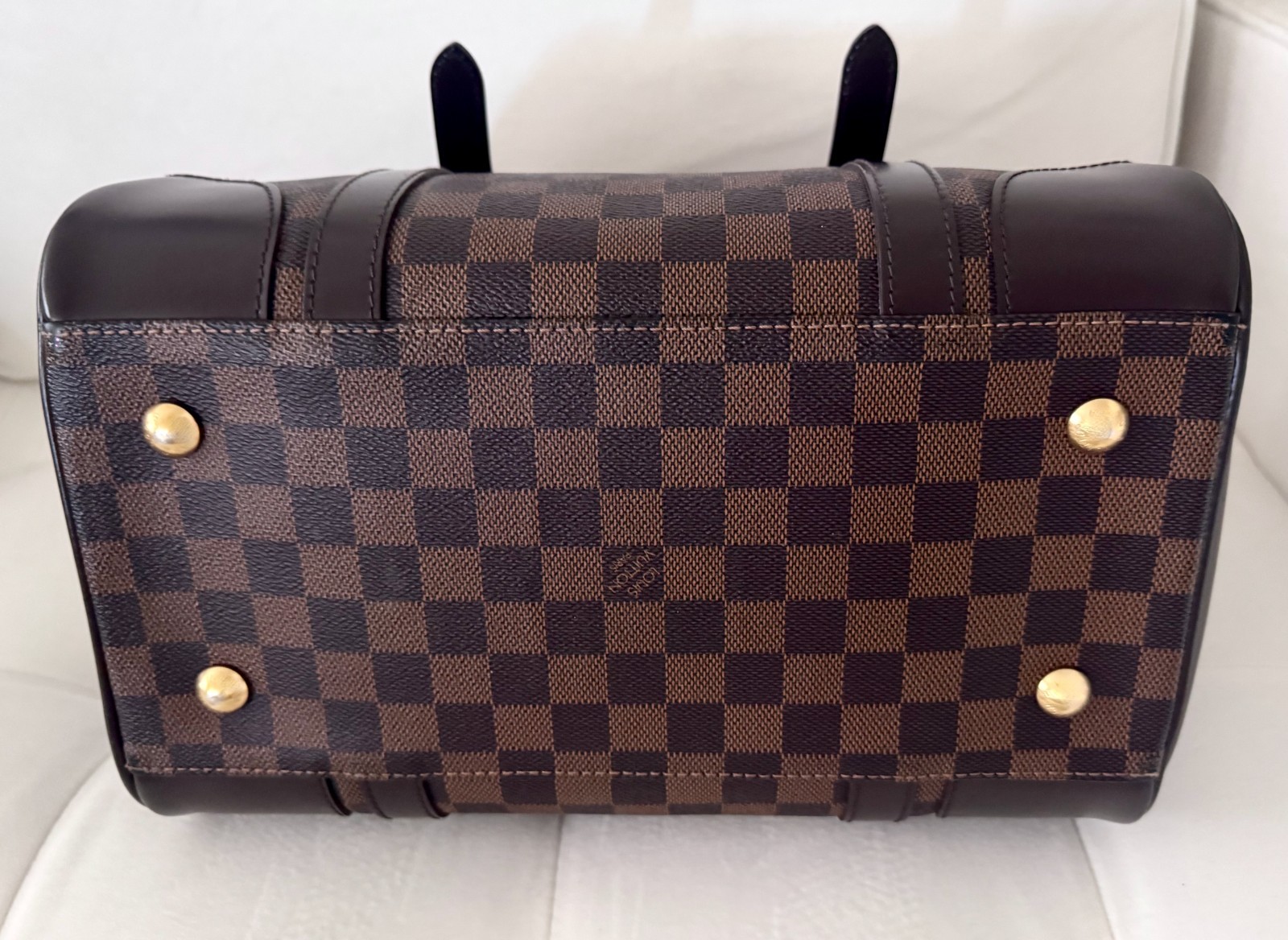 AUTHENTIC LOUIS VUITTON Berkeley Damier Ebene Satchel Bag-EXCELLENT Condition