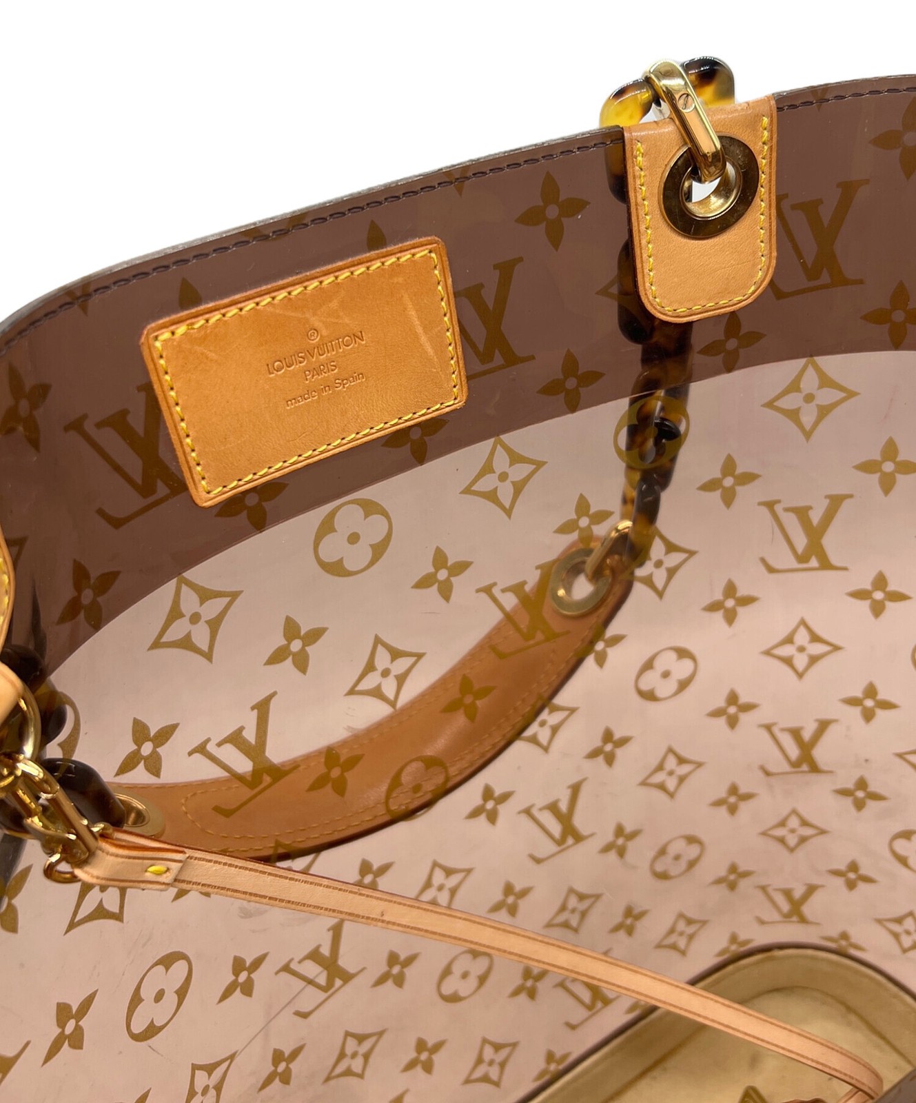 Louis Vuitton Cabas PM M92502 Coated Canvas Brown Bag #TFB14630