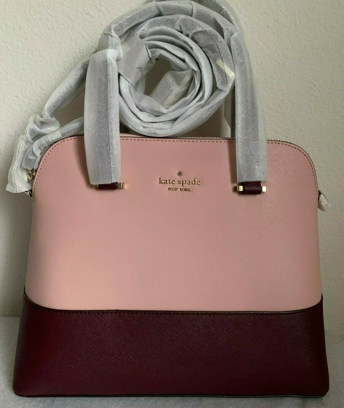 NWT Kate Spade Maise Medium Dome Leather Satchel Bag $299 Original Packaging