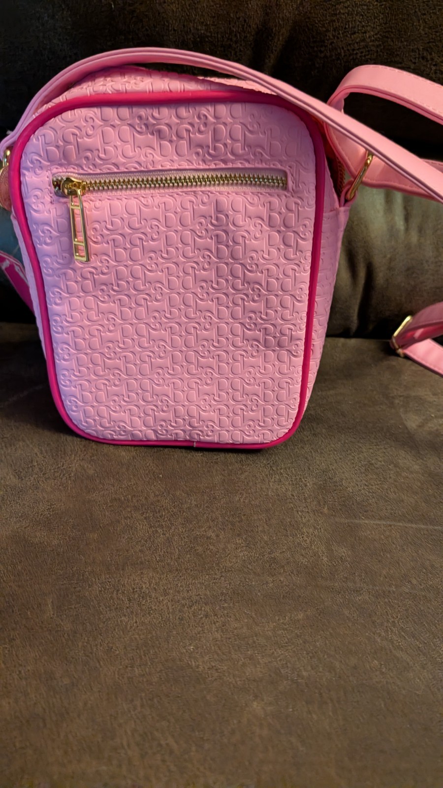 Barbie The Movie Pink Crossbody Bag With Pin Pocket. New With Tag
