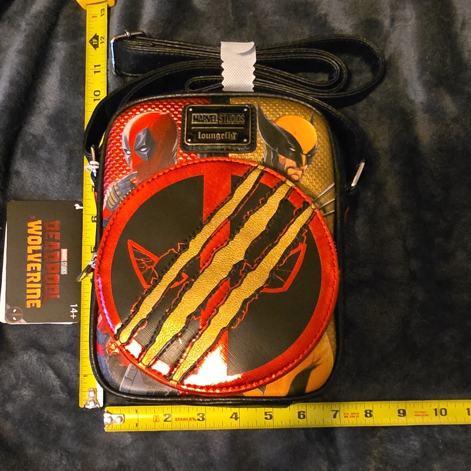 Loungefly Marvel Deadpool & Wolverine Crossbody Bag New with Tags