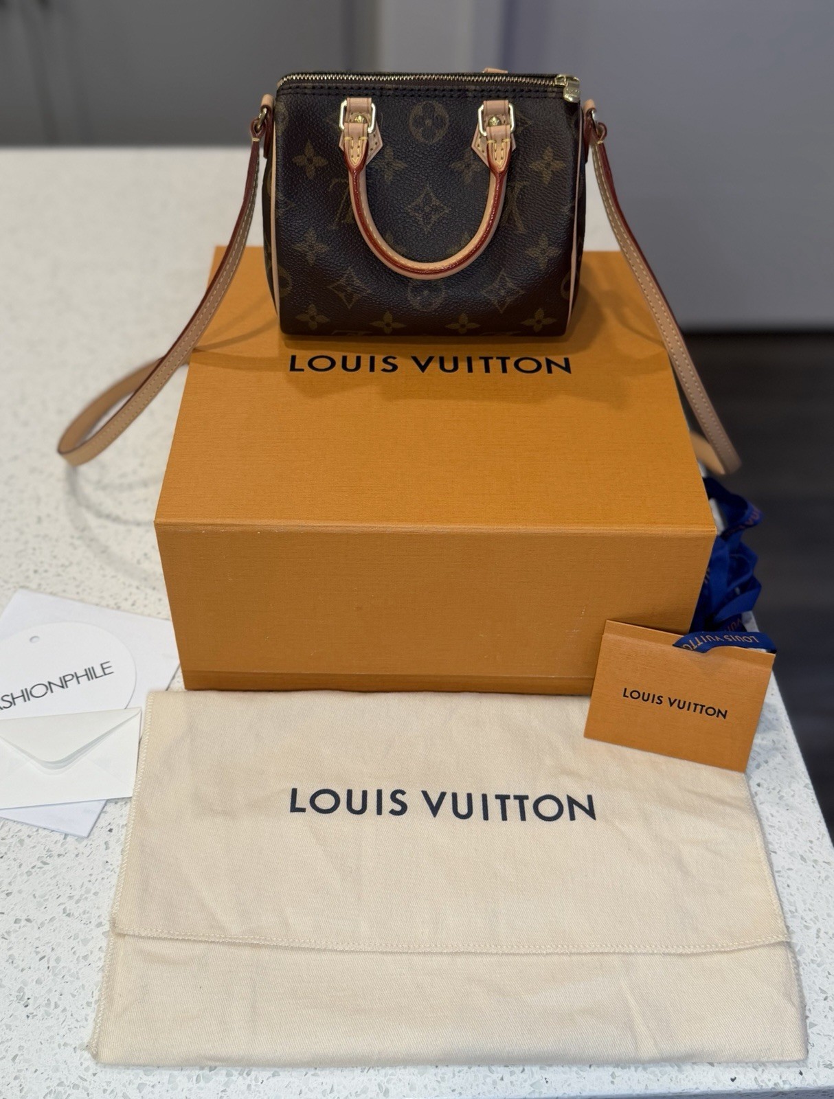 Louis Vuitton Monogram Nano Speedy 1.0 Fixed Strap Pristine Condition