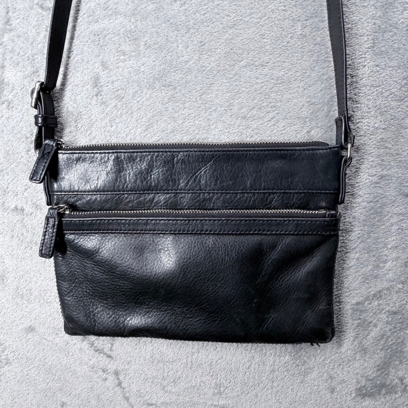 Margot Black Crossbody Bag Small Shoulder Purse Minimalist Festival Travel Every