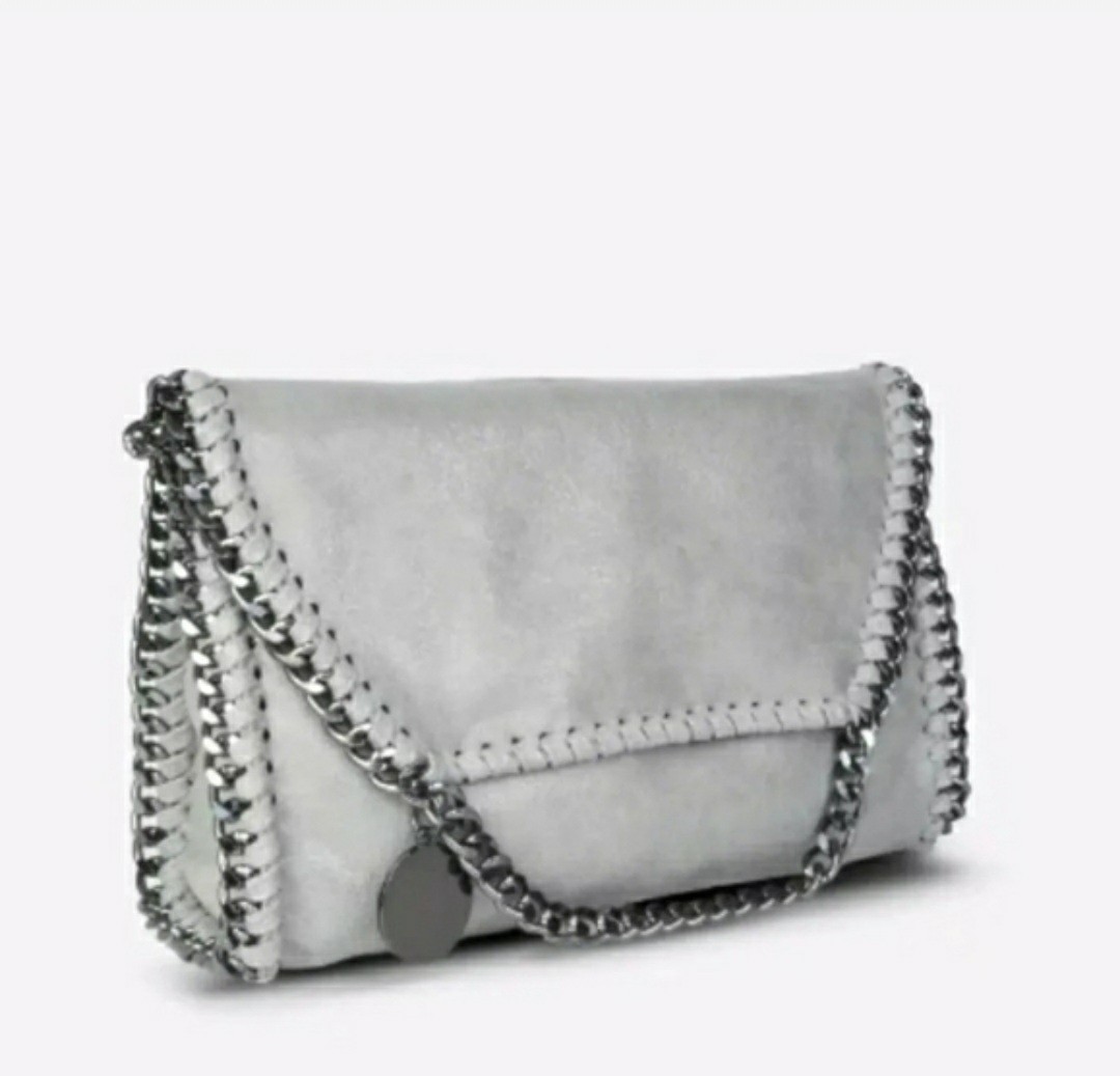 MERSI ALICIA VEGAN LEATHER CHAIN STRAP CROSSBODY PURSE