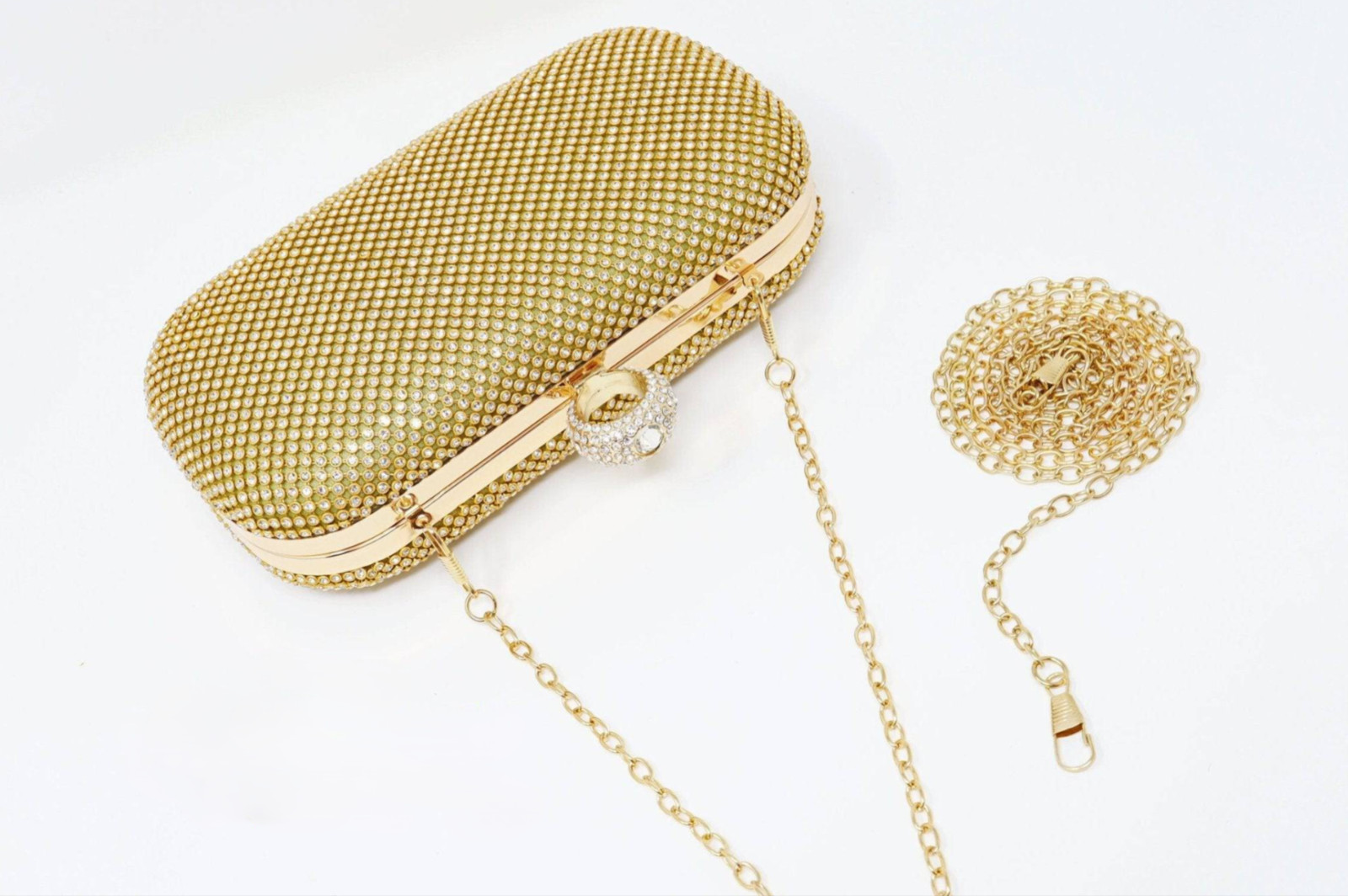 Gold Crystal Wedding Clutch, Statement Bag, Evening Clutch, Wedding Clutch