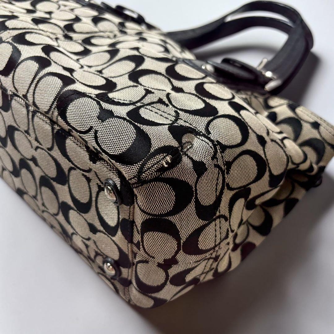 Coach Soho Signature Tote Bag Black Archive Japan US 6 / UK 4 0611741