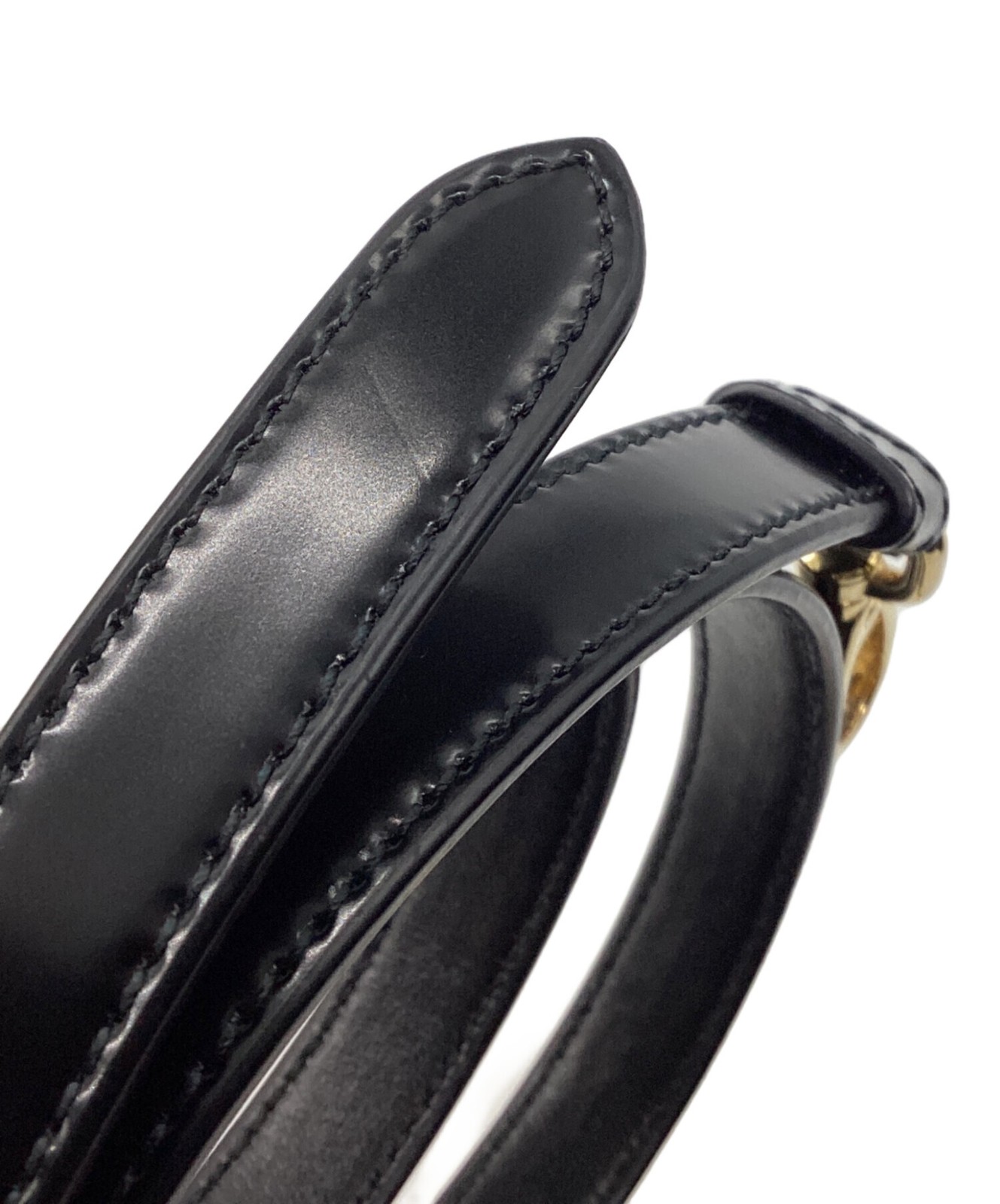 PRADA 1BC194 Nylon Crescent Shoulder Bag Black USED from Japan #SI
