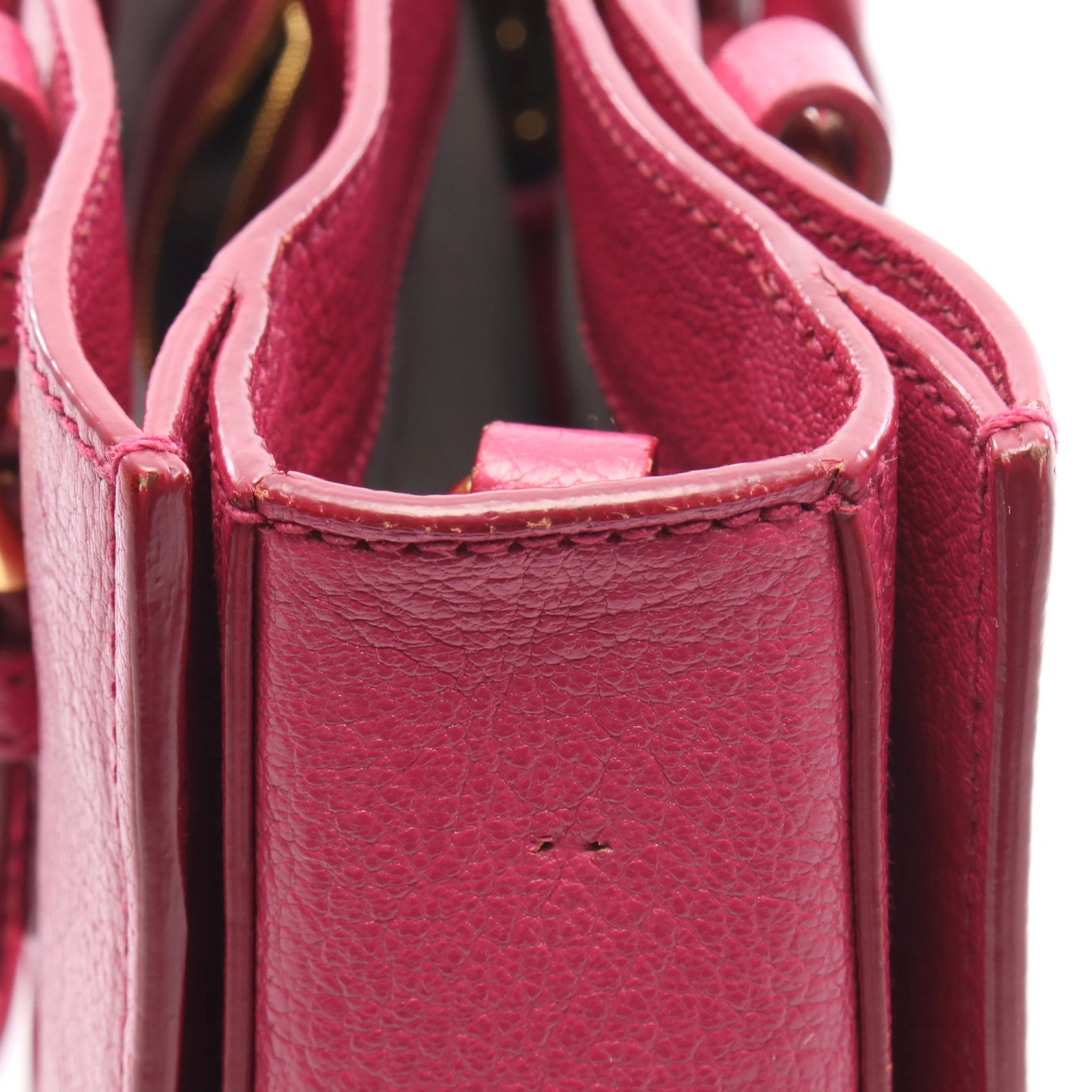 miu miu 2WAY Handbag Purple Leather #RCB5184