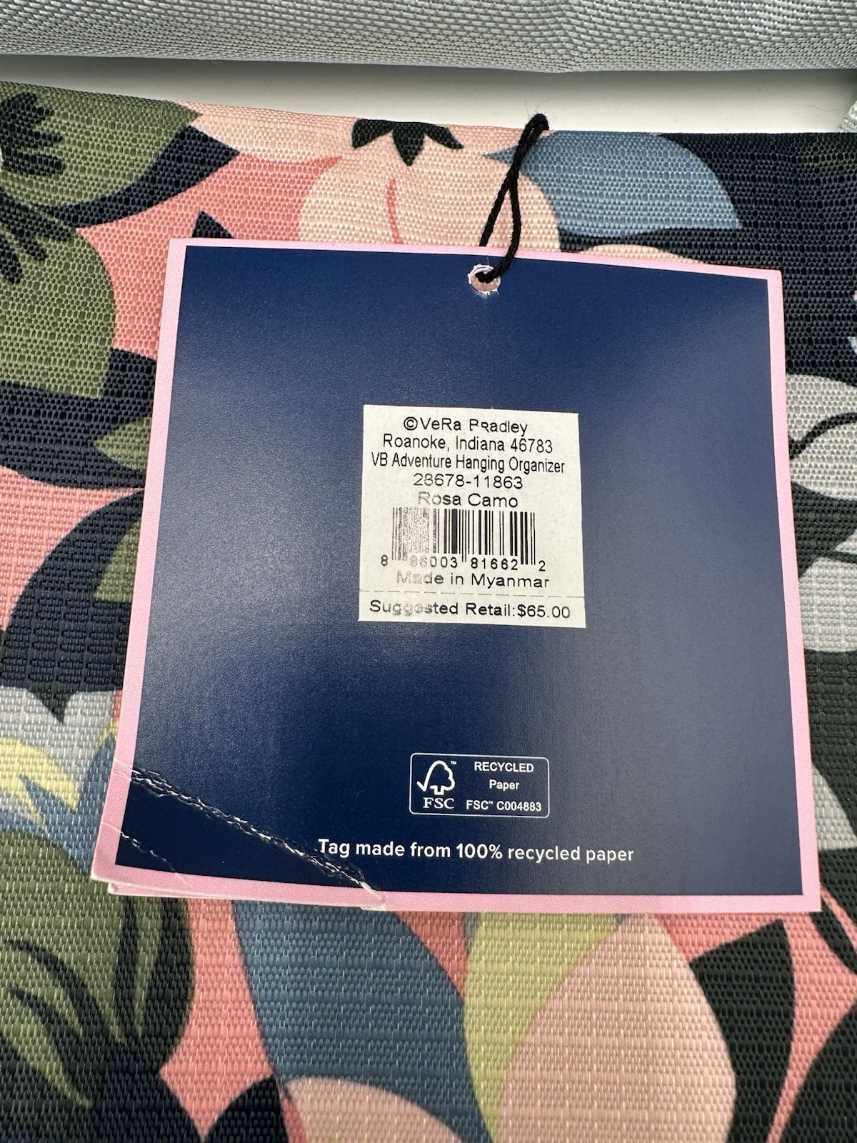 VERA BRADLEY Rosa Camo Travel Pack Collection, Five-Pieces, NWOT
