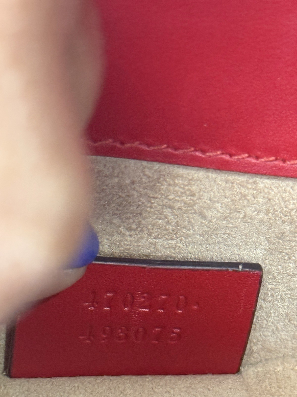 Gucci Sylvie GG Web Shoulder Bag Mini Red Leather