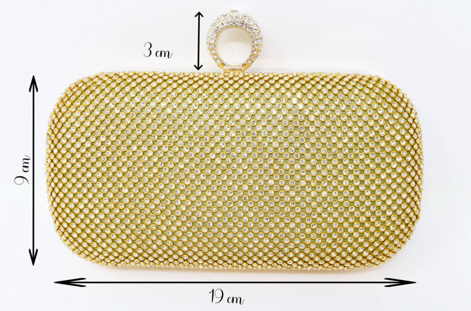Gold Crystal Wedding Clutch, Statement Bag, Evening Clutch, Wedding Clutch