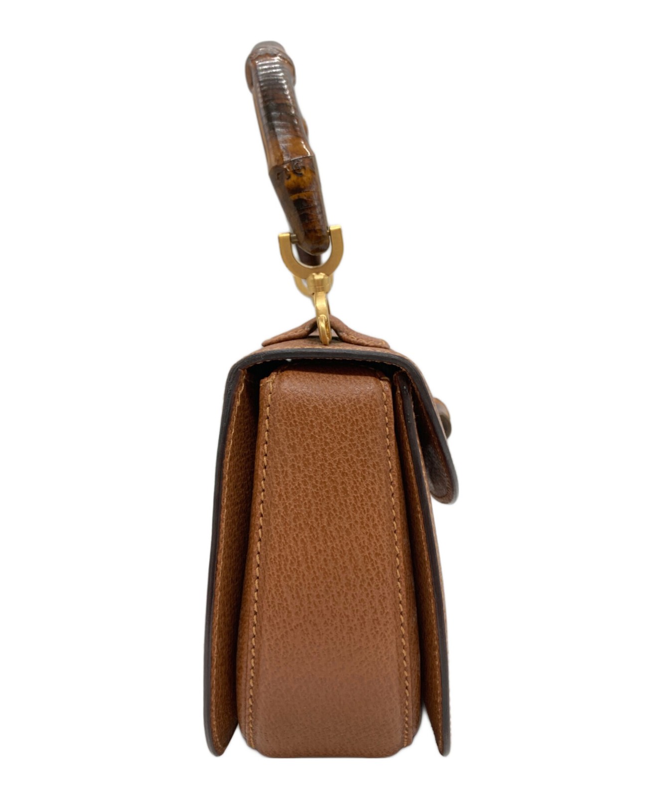 Gucci Bamboo 00020460188 Brown Shoulder Bag #TFB1564