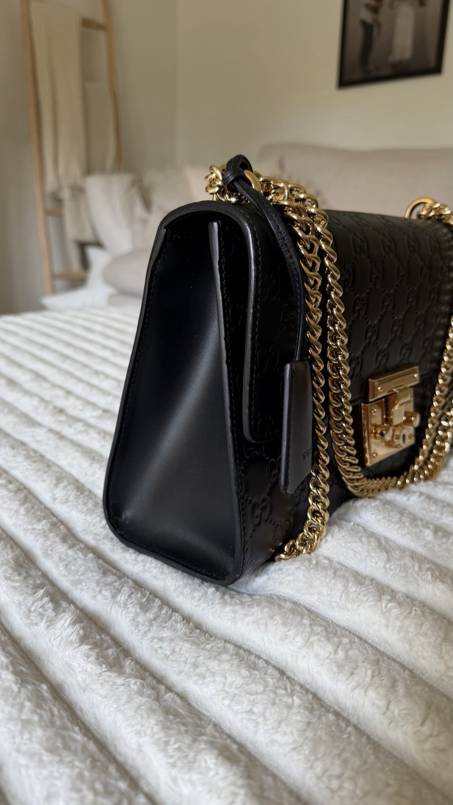 Authentic Gucci GG Medium Padlock Bag Guccisima