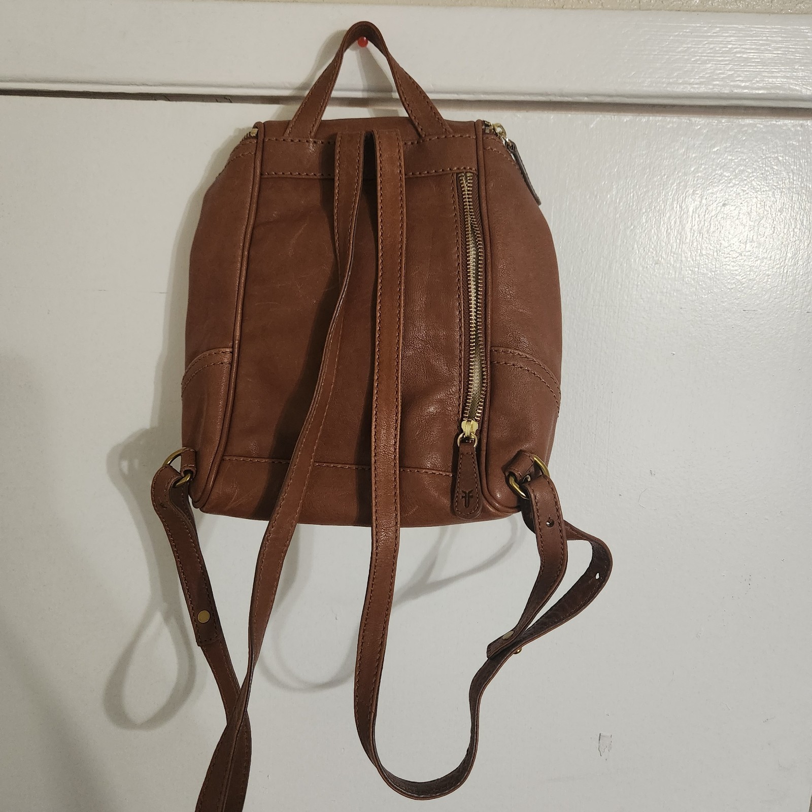 Frye X5302 Madison Stone Soft Vintage Leather Backpack Bags Size 9.5x6x10.5 in