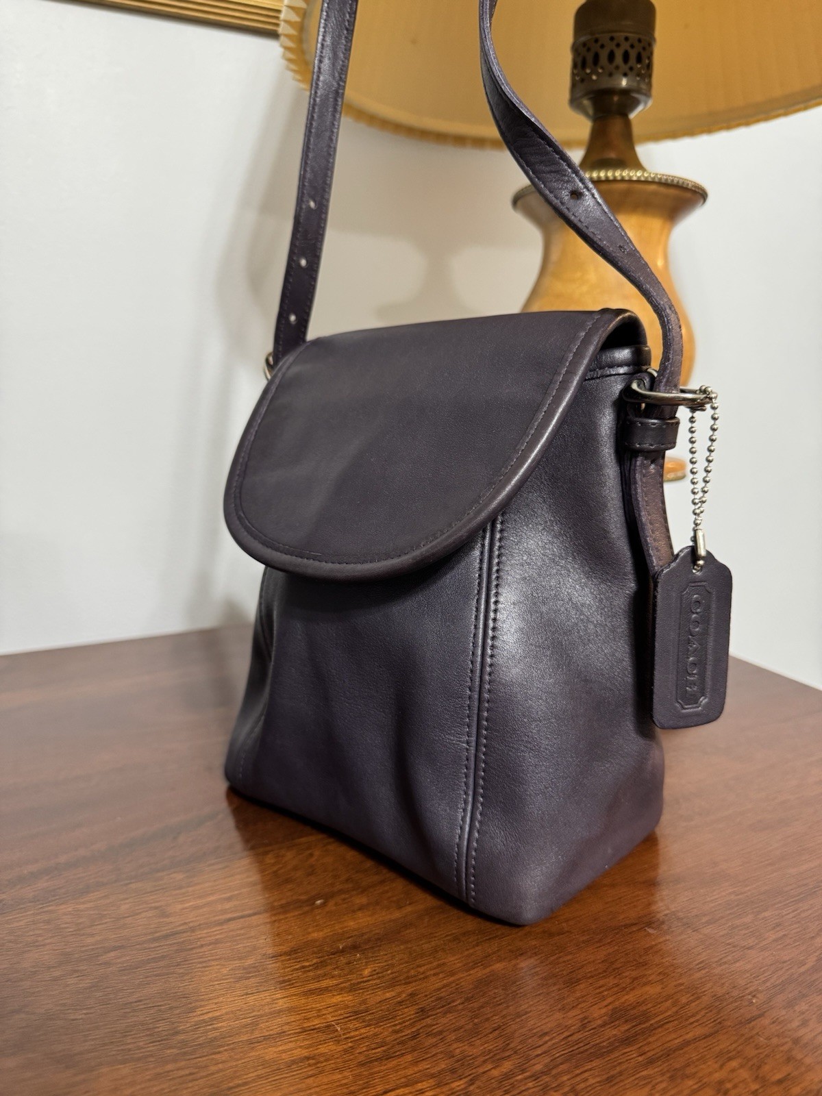 Vintage Coach SoHo Small Flap Ink Crossbody Purse 4108