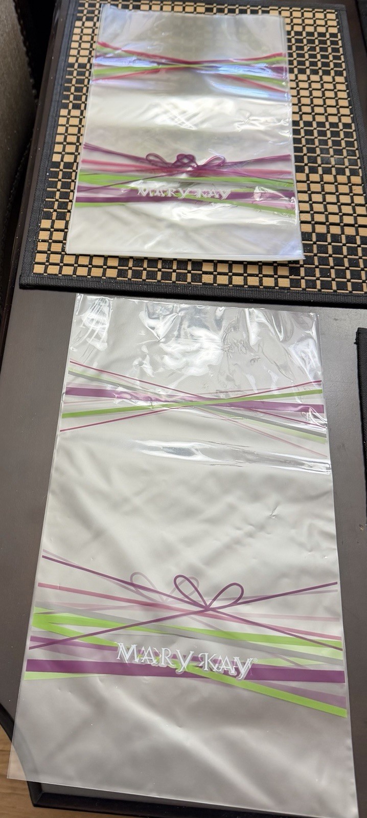 Mary Kay Consulting Clear Plastic Bag 15 1/2 By 8 1/2 Lot Of 24
