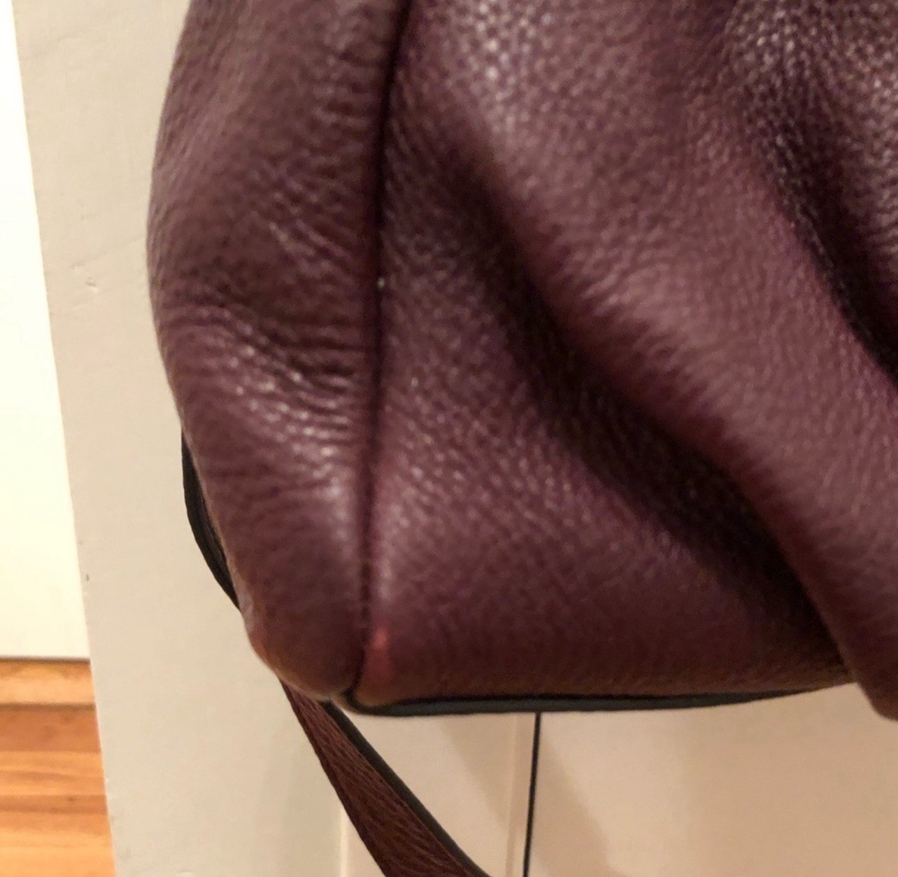 Marc By Marc Jacobs Q Fran Leather Satchel Burgundy Handbag Purse