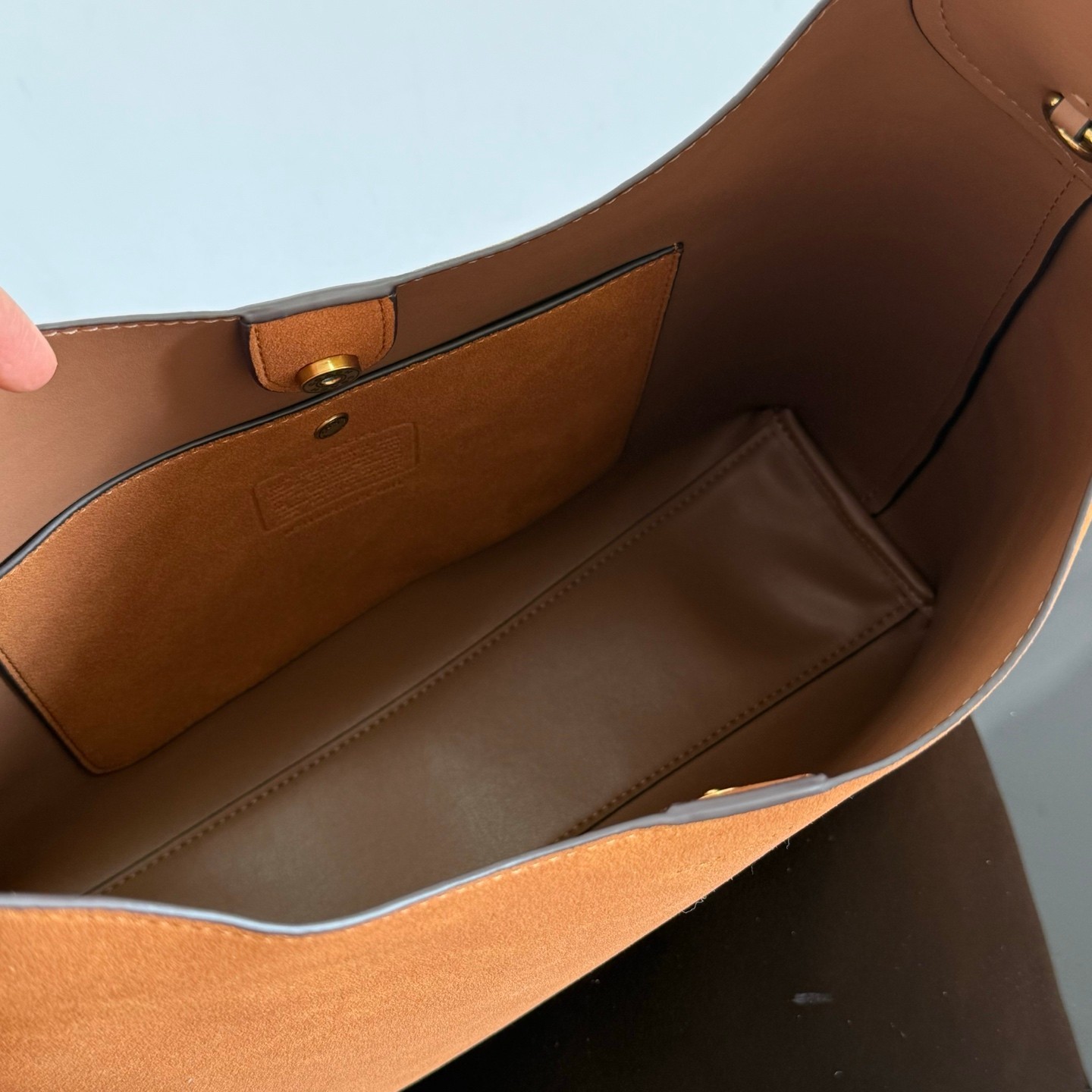 COACH Brooklyn Retro Leather Minimalist Underarm Bag