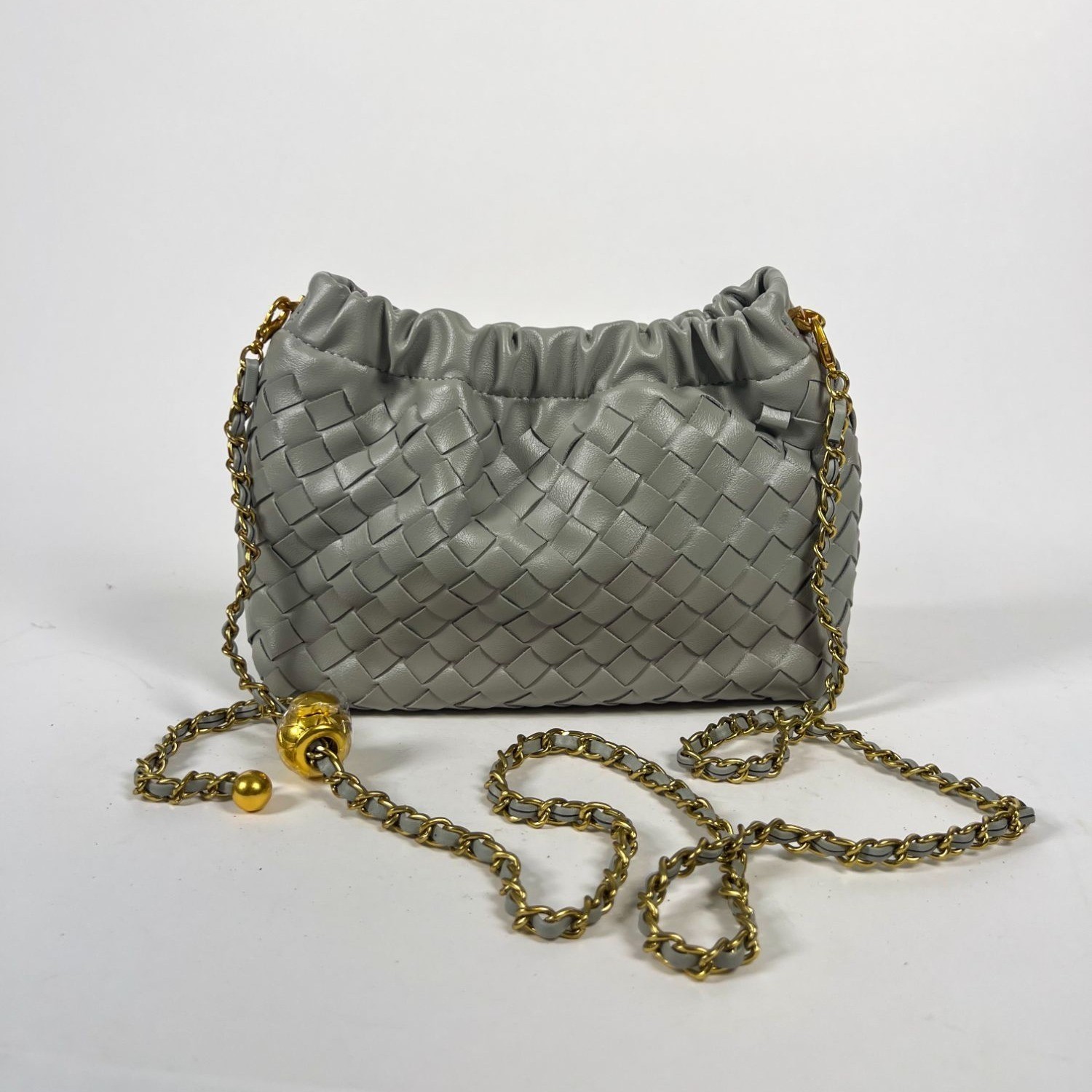 Verano Hill Joyce Shoulder Bag – Grey Woven Cloud Purse – Deadstock NWT