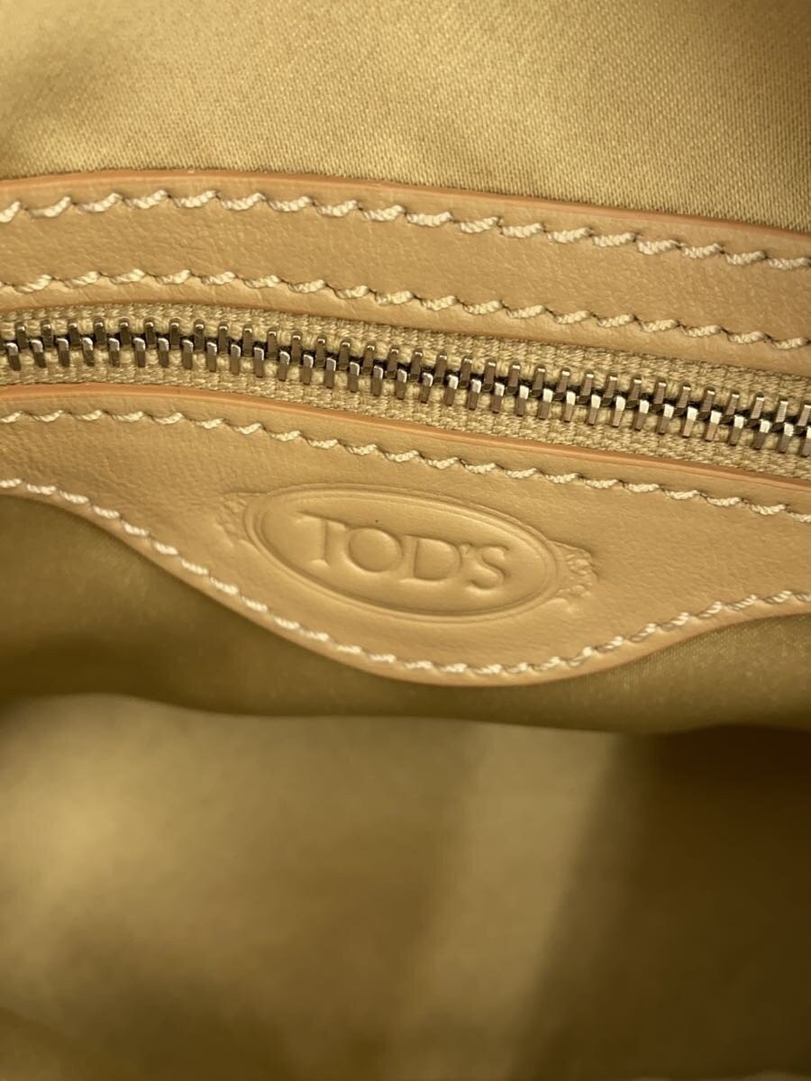 TOD’S d-styling 2-way Handbag Leather BEG