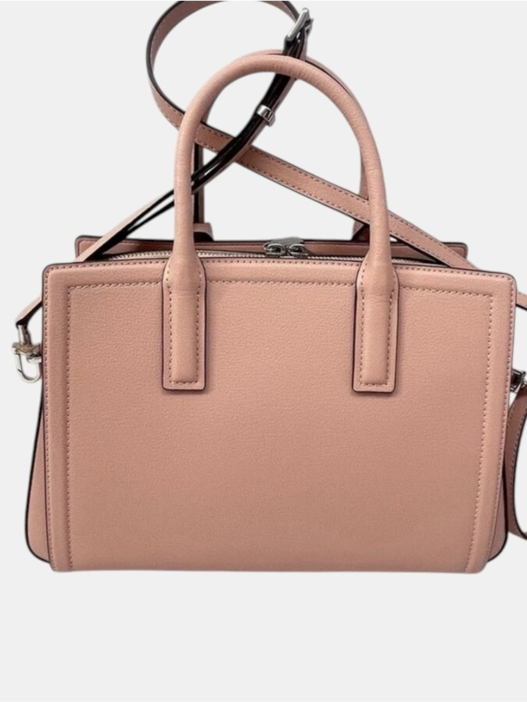 Michael Kors Laila Medium Leather Satchel & Matching Wallet Smoky Rose Pink