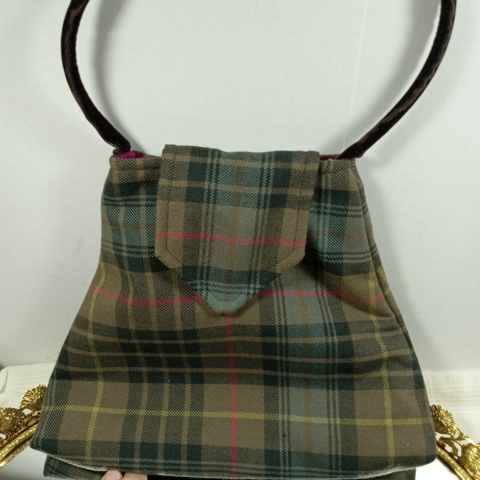 Harris Tweed *Catherine Aitken* WOOL Bag SCOTLAND 7.5 X 10″