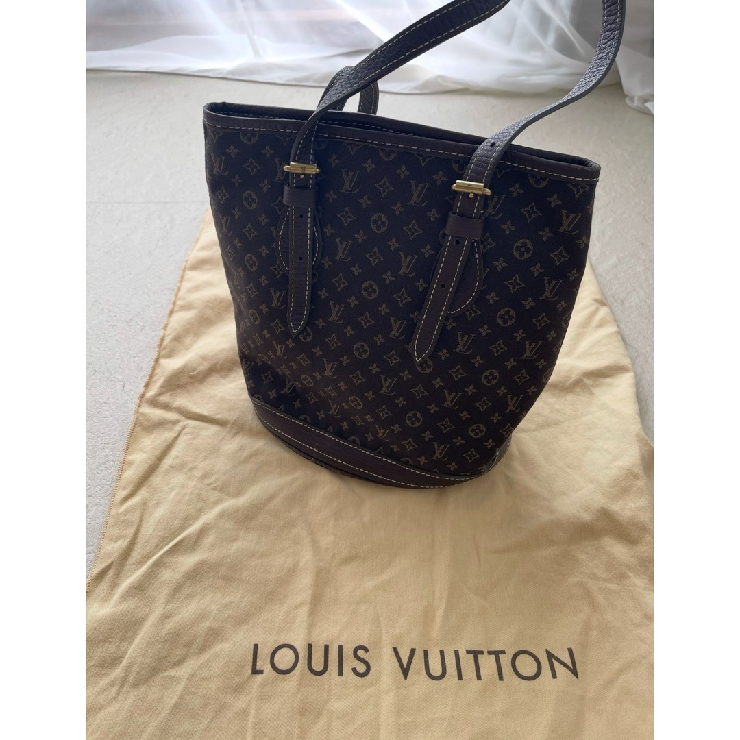 Louis Vuitton Mini Run M95226 Handbag Ebony Leather Women’s Pre-owned From Japan