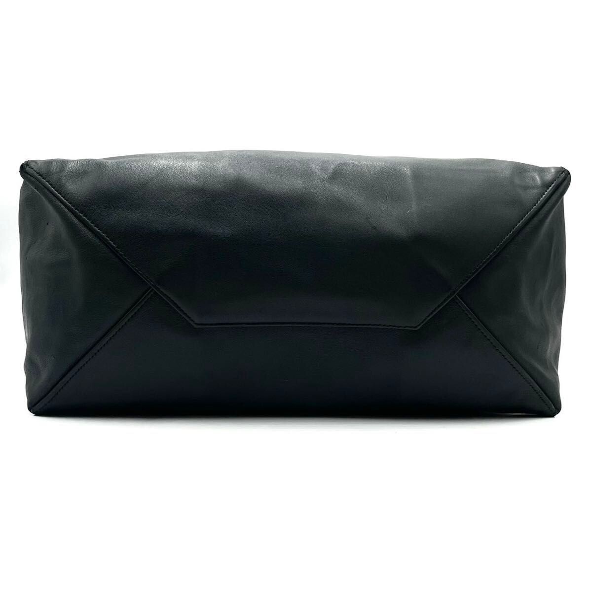Celine Phoebe Horizontal Cabas Dark Green Leather Tote Bag Hand Shoulder Auth