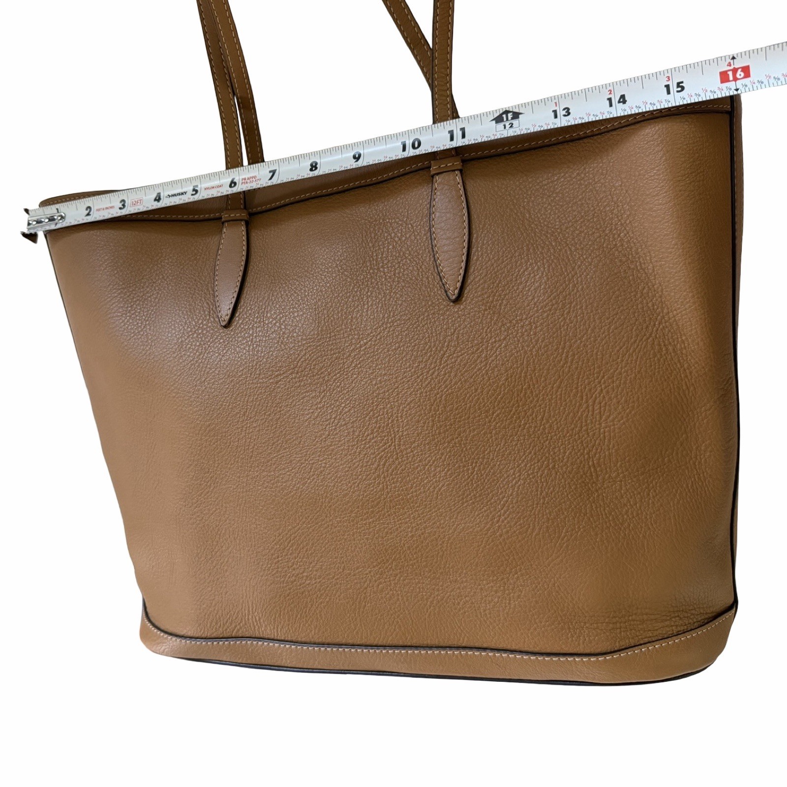 Hunting Season Soft Nappa Leather Tote Bag in Camel Large Classic Luxury Handbag