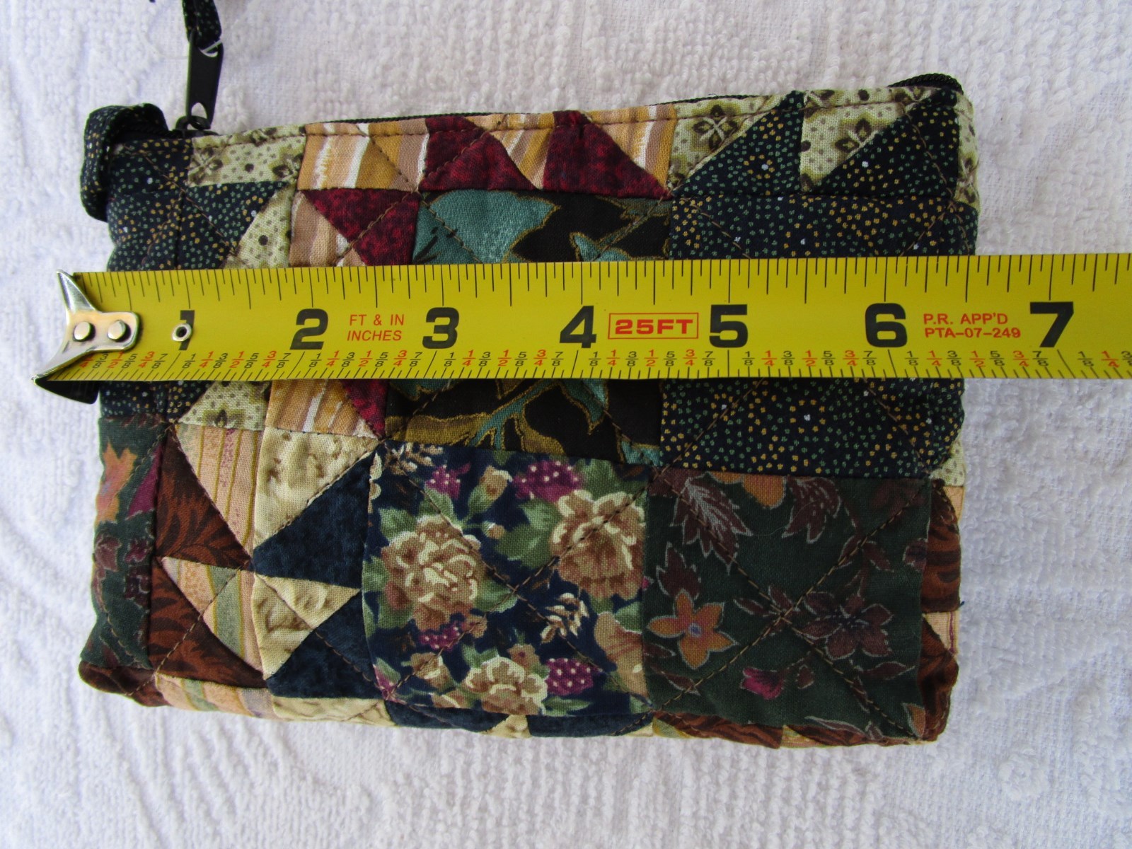 Donna Sharp small colorful zip bag, 4-1/2″ H x 6-1/2″ W, New