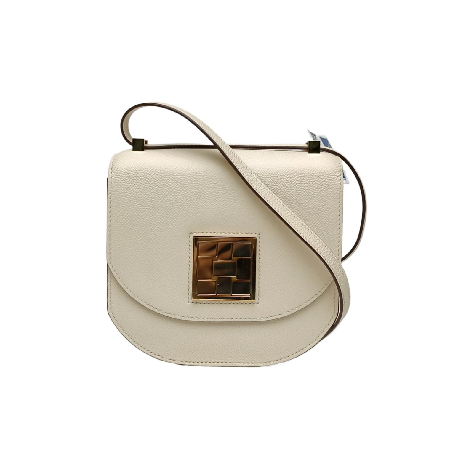 HERMES Mosaique Small 17cm Craie(I2) Epsom Leather Stamp Z 2021 Crossbody Bag