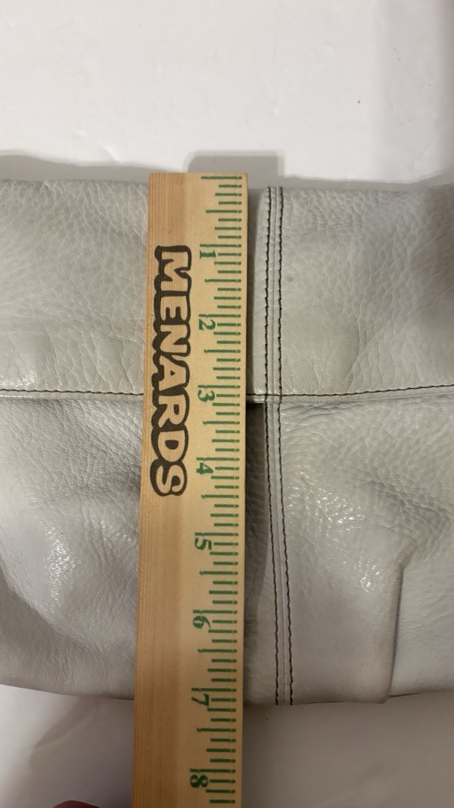 Liz Claiborne small white leather handbag