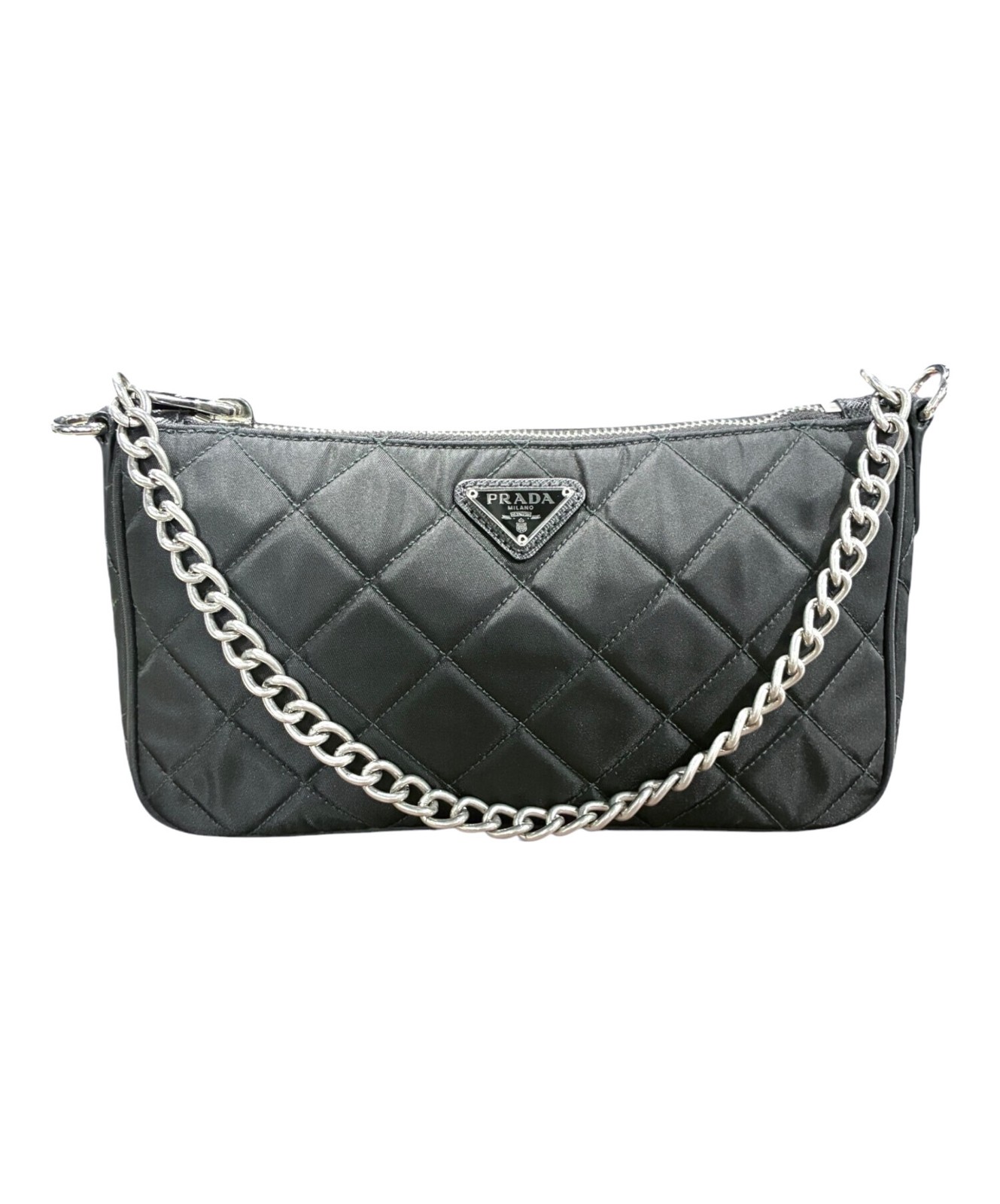Prada 2-Way 26 1BH026 Black Shoulder Bag #TFB835