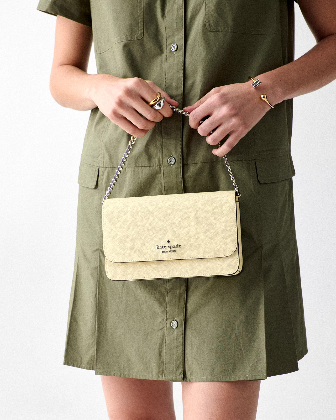New Kate Spade Madison Willow Mini Crossbody Bag Lemon Fondant