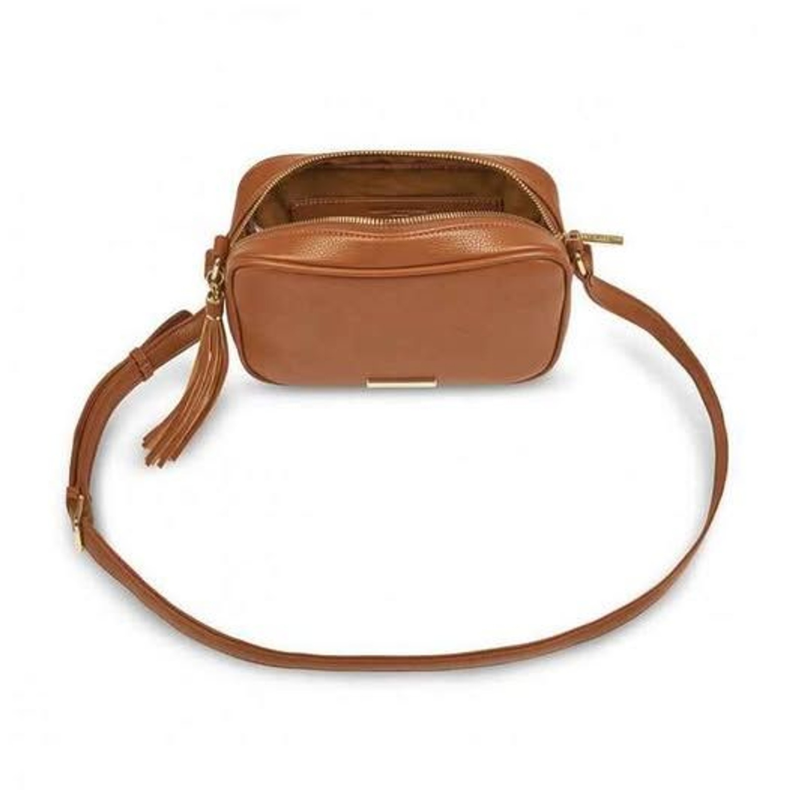 Katie Loxton Sophia Tassel Crossbody Bag | Cognac