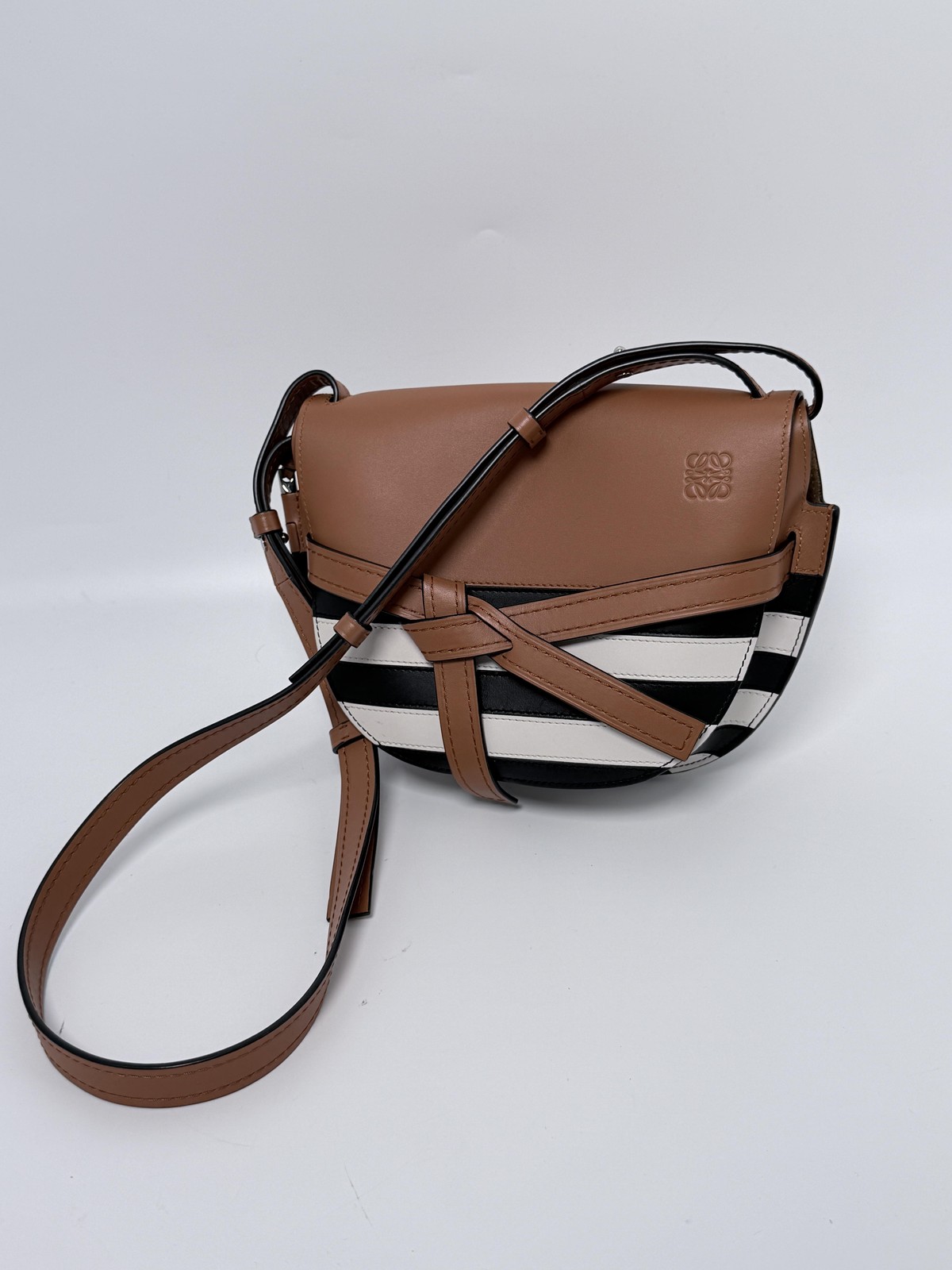 Loewe Gate Small Striped Crossbody Bag BIN001LW