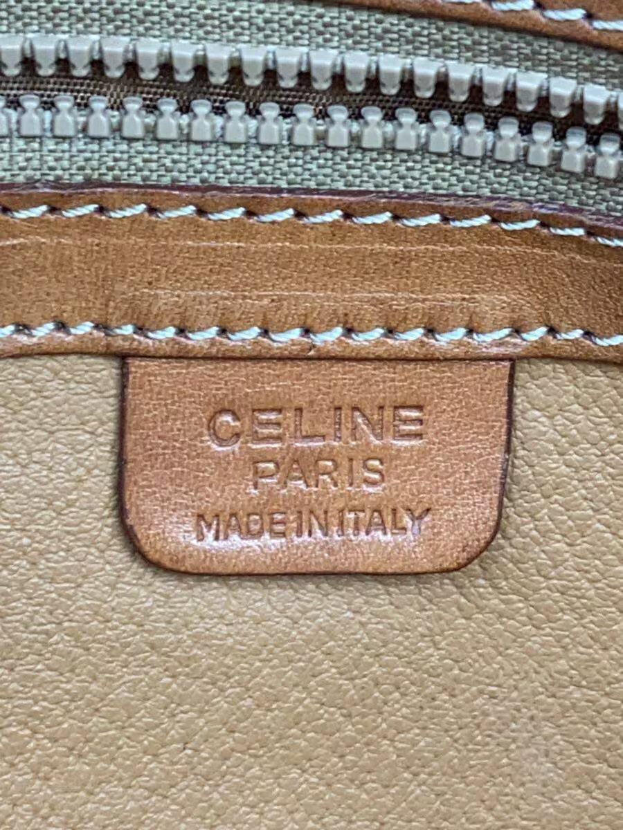 CELINE Handbag Leather BRW M94 Used Handle Bottom Scratches and Stains