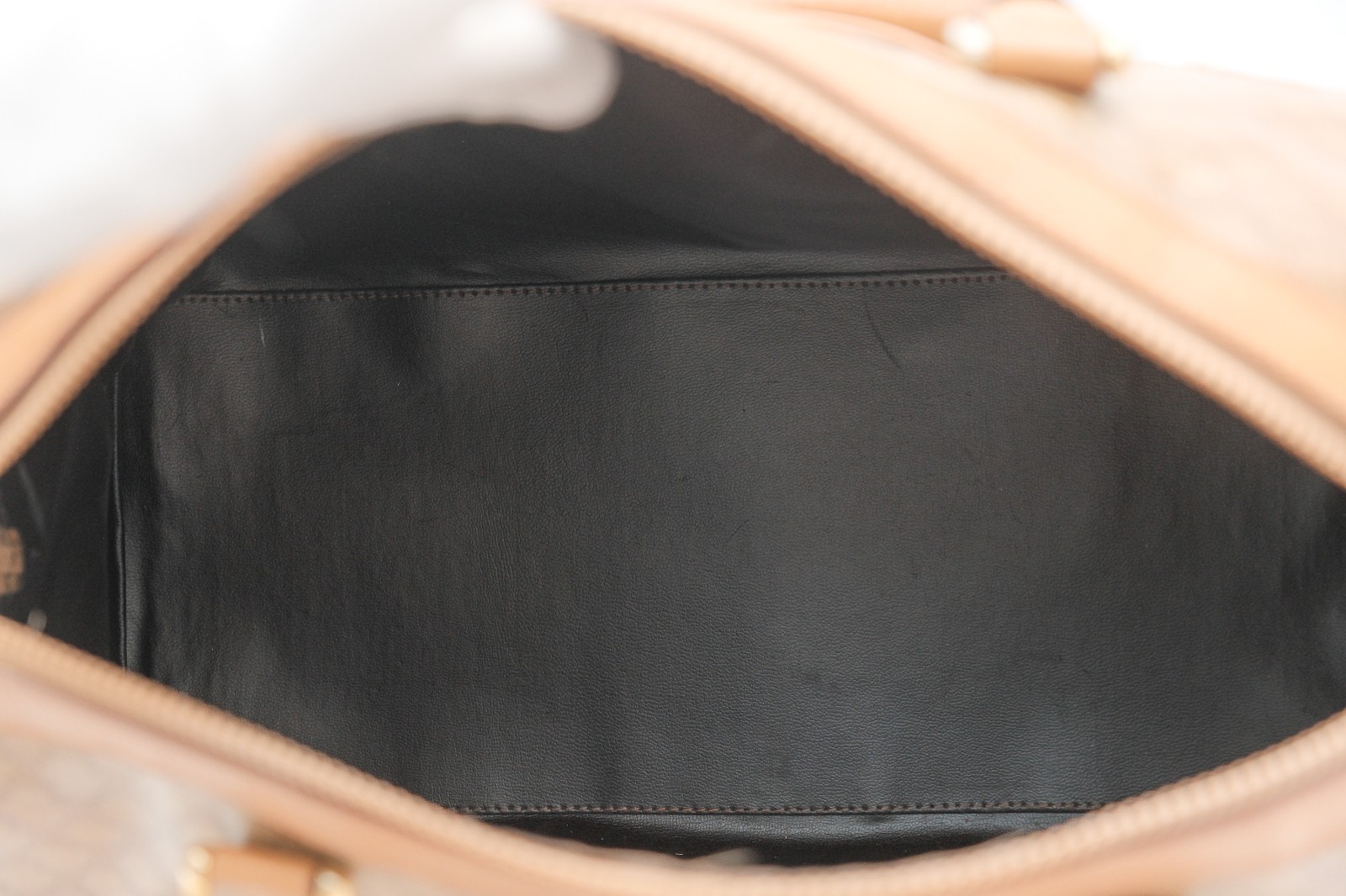 CELINE Mini Boston Hand bag Purse Macadam Beige