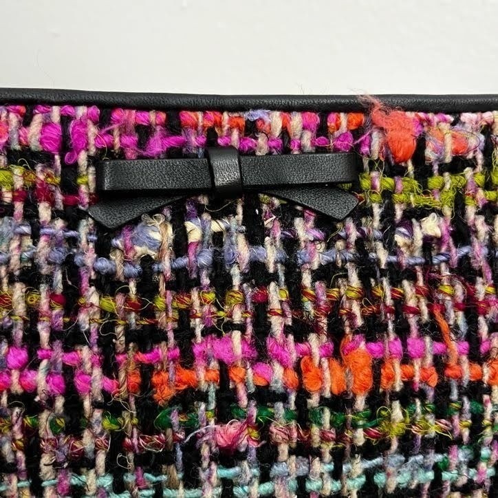 Talbots Classic Baguette Shoulder Bag Purse Teed Chain Strap Y2K Colorful Career