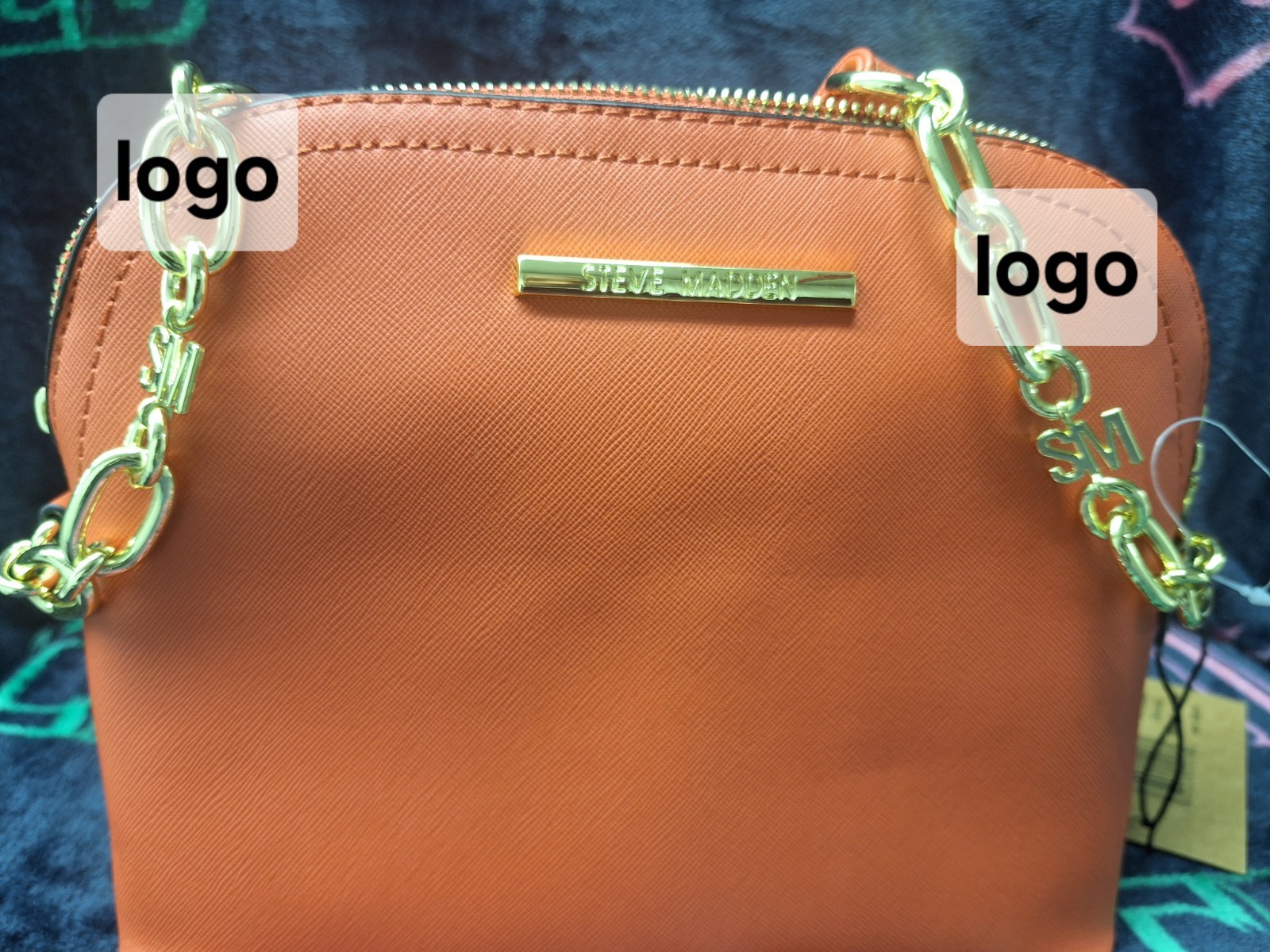 Steve Madden Bmaggie chain Crossbody Bag. Orange. Part Chain Strap. NWT