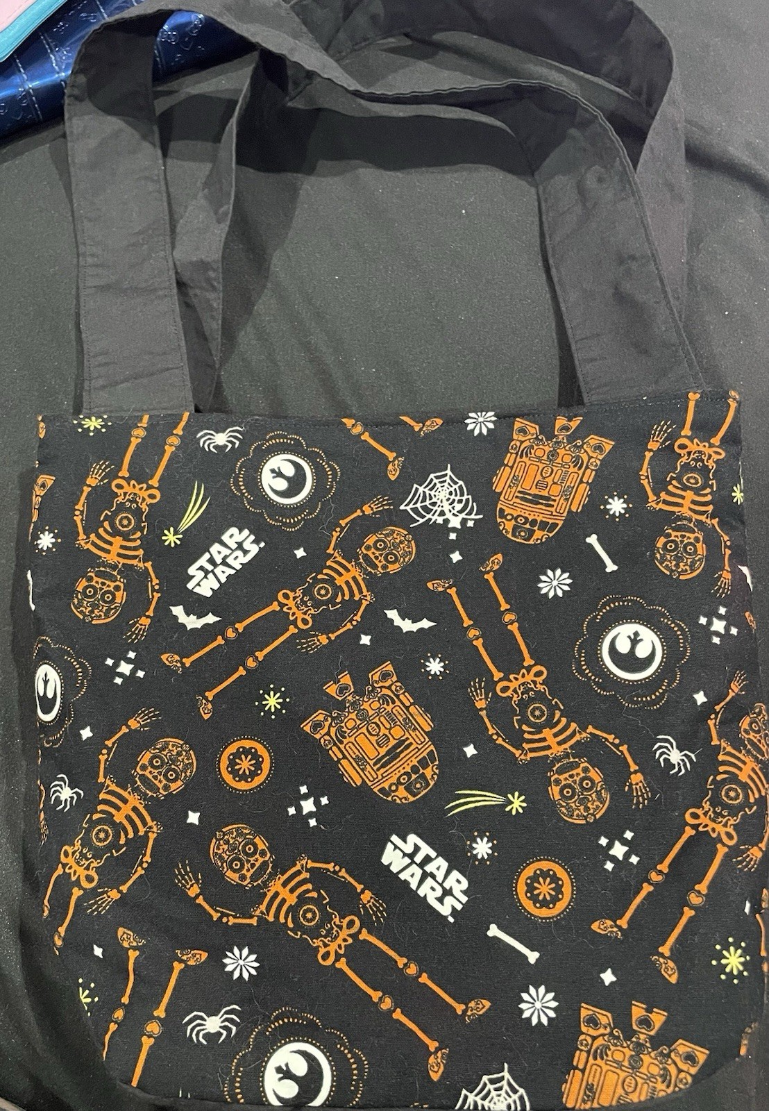 Star Wars Dia De Los Muertos Tote Bag Halloween Sugar Skulls R2D2 C-3PO