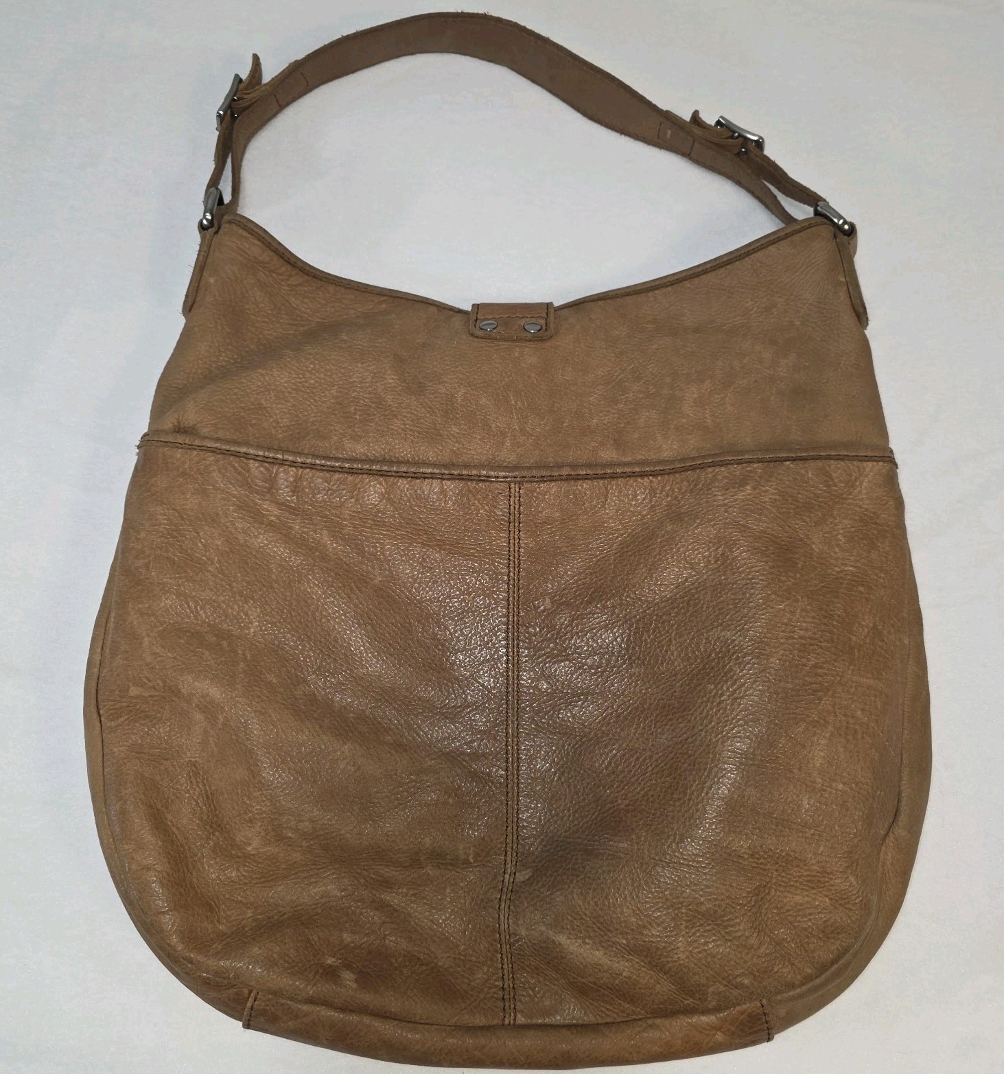 J.Crew 2011 Bronwyn Slouchy Leather Hobo Shoulder Bag in Cognac 42142
