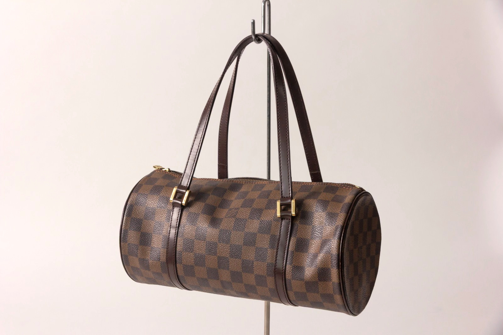 Louis Vuitton Papillon 30 Damier Ebene Hand Bag Brown N51303 Authentic LV Japan
