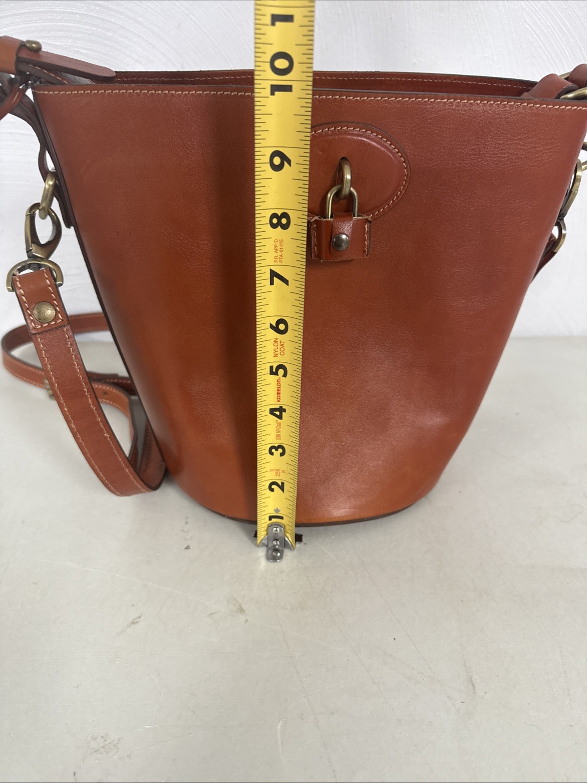 A. Bellucci Pumpkin Leather Bucket Bag/Purse/Shoulder/Crossbody – RARE